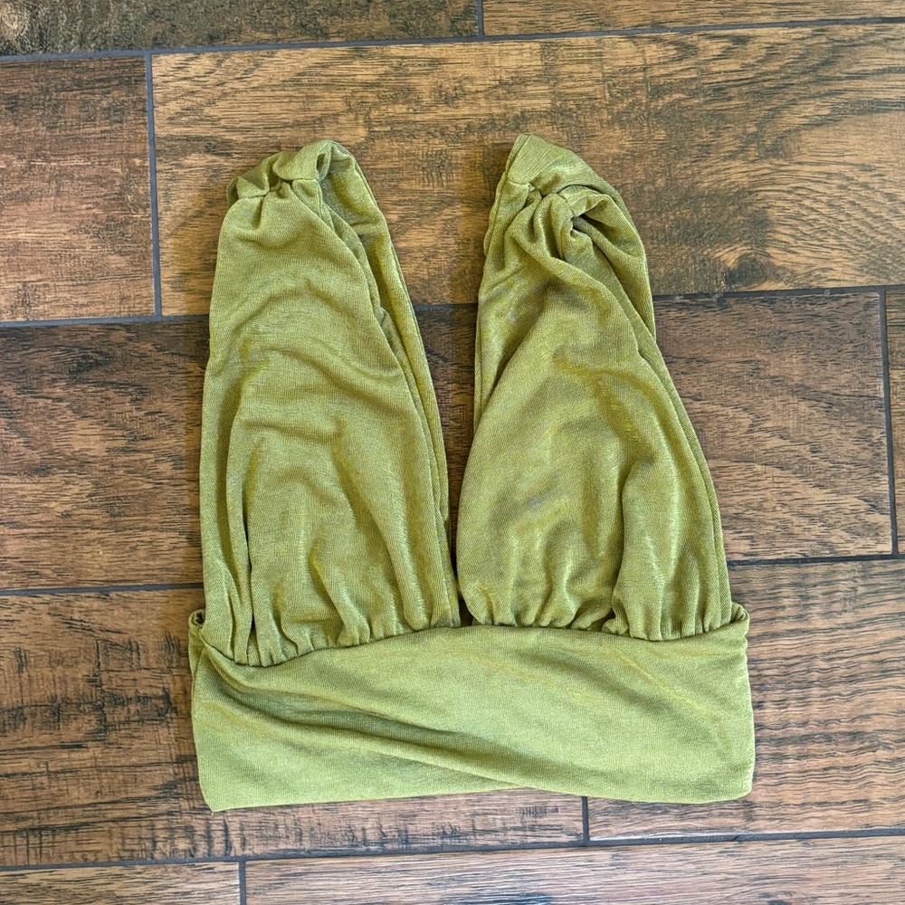 Olive Green crop top